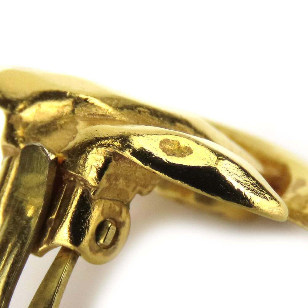 CHANEL Authentic Gold Logo Earrings - Picture 5 of 11